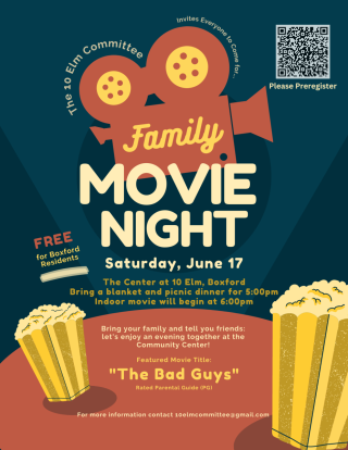 The Center at 10 Elm Presents Boxford Family Movie Night