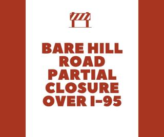 bare hill rd partial closure