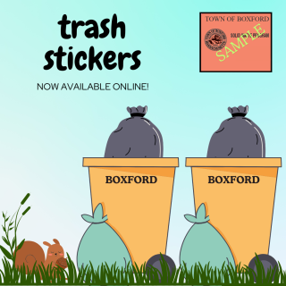 Online trash stickers